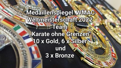 Medaillenspiegel WMAC Weltmeisterschaft 2022